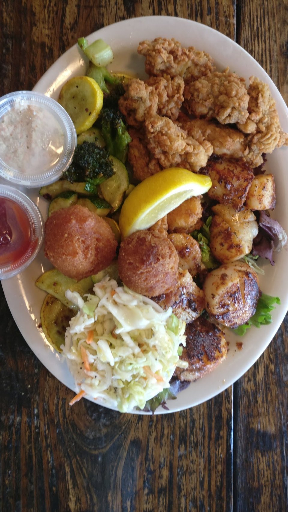 Scallops and Shrimp with Veggies